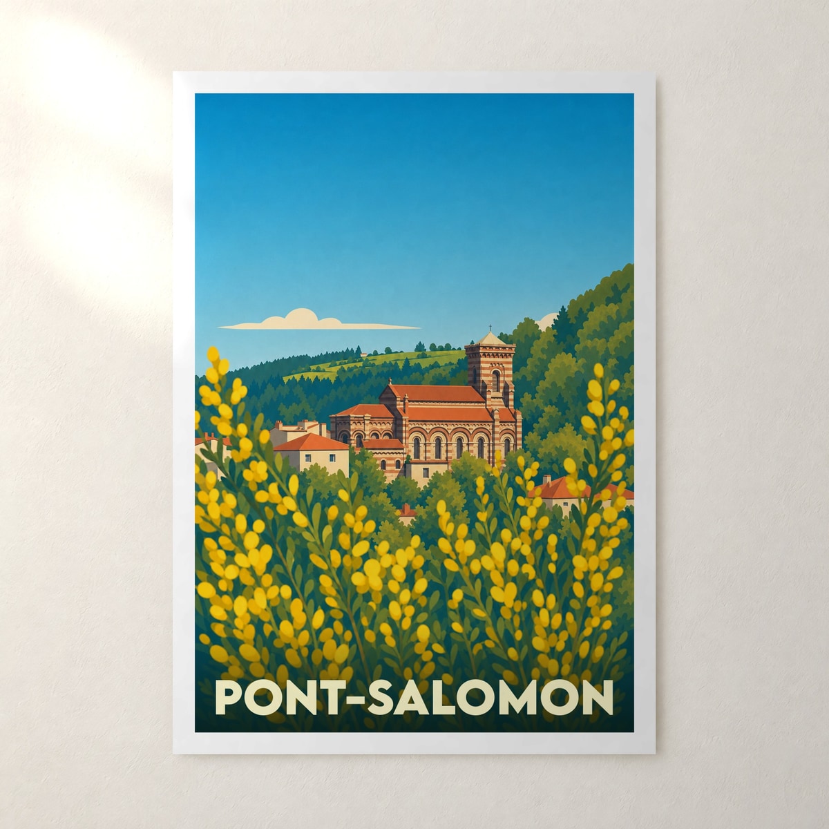 Affiche Pont-Salomon – sans cadre, accrochée au mur
