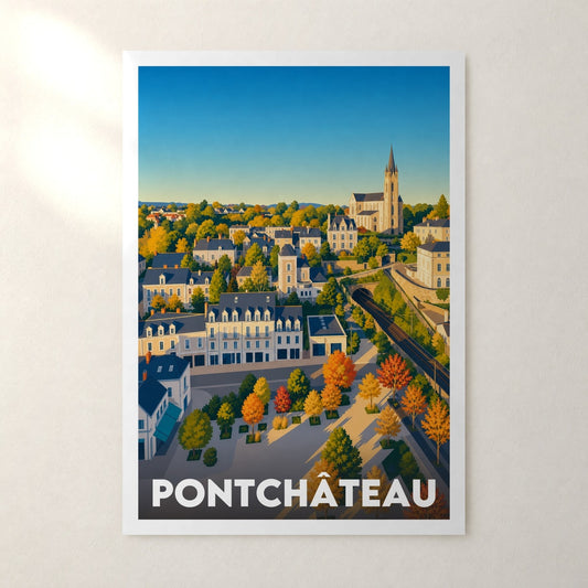 Affiche Pontchâteau – sans cadre, accrochée au mur