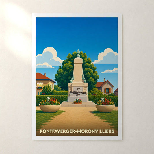 Affiche Pontfaverger-Moronvilliers – sans cadre, accrochée au mur