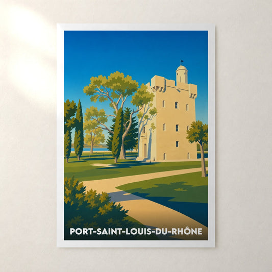 Affiche Port-Saint-Louis-du-Rhône – sans cadre, accrochée au mur