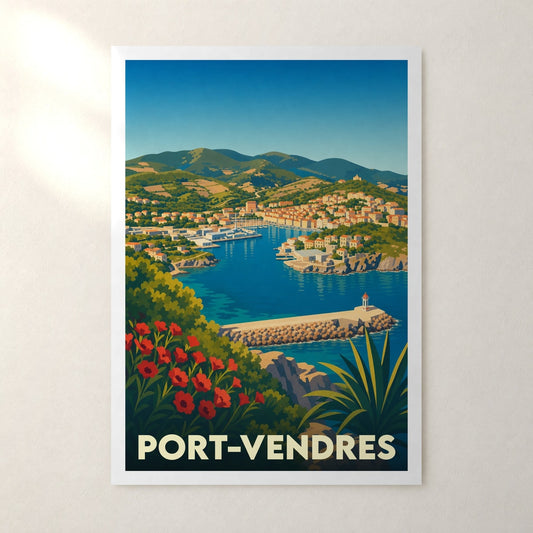 Affiche Port-Vendres – sans cadre, accrochée au mur
