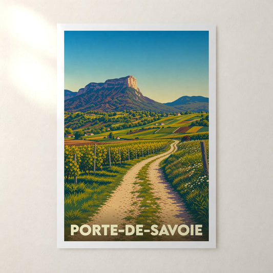 Affiche Porte-de-Savoie – sans cadre, accrochée au mur