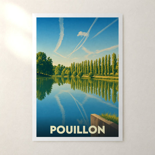 Affiche Pouillon – sans cadre, accrochée au mur