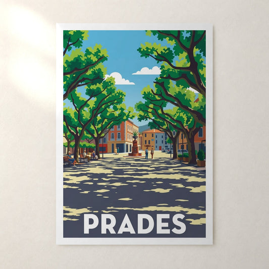 Affiche Prades – sans cadre, accrochée au mur