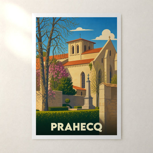 Affiche Prahecq – sans cadre, accrochée au mur