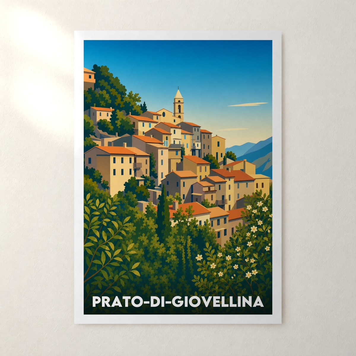 Affiche Prato-di-Giovellina – sans cadre, accrochée au mur