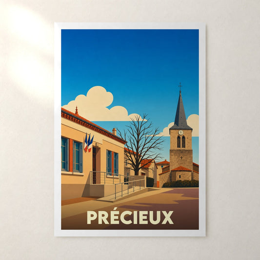 Affiche Précieux – sans cadre, accrochée au mur