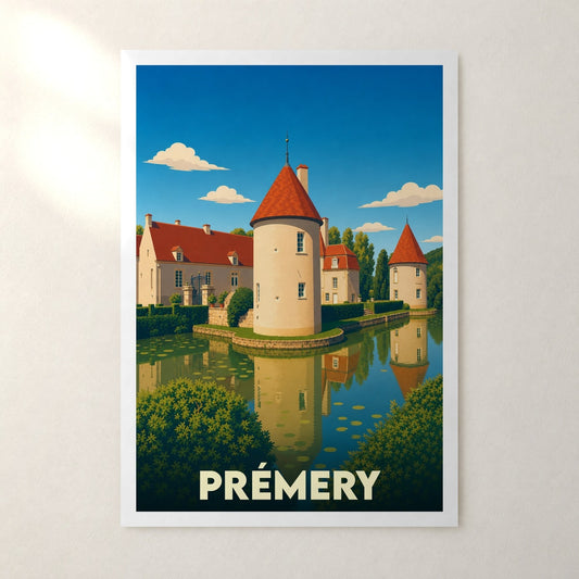 Affiche Prémery – sans cadre, accrochée au mur