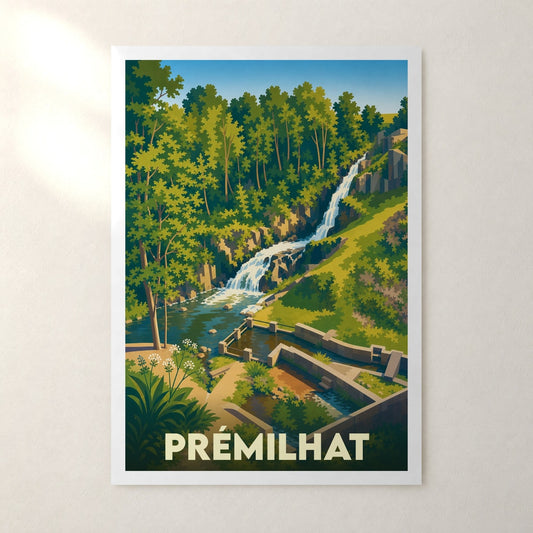 Affiche Prémilhat – sans cadre, accrochée au mur