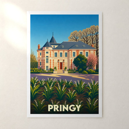 Affiche Pringy – sans cadre, accrochée au mur