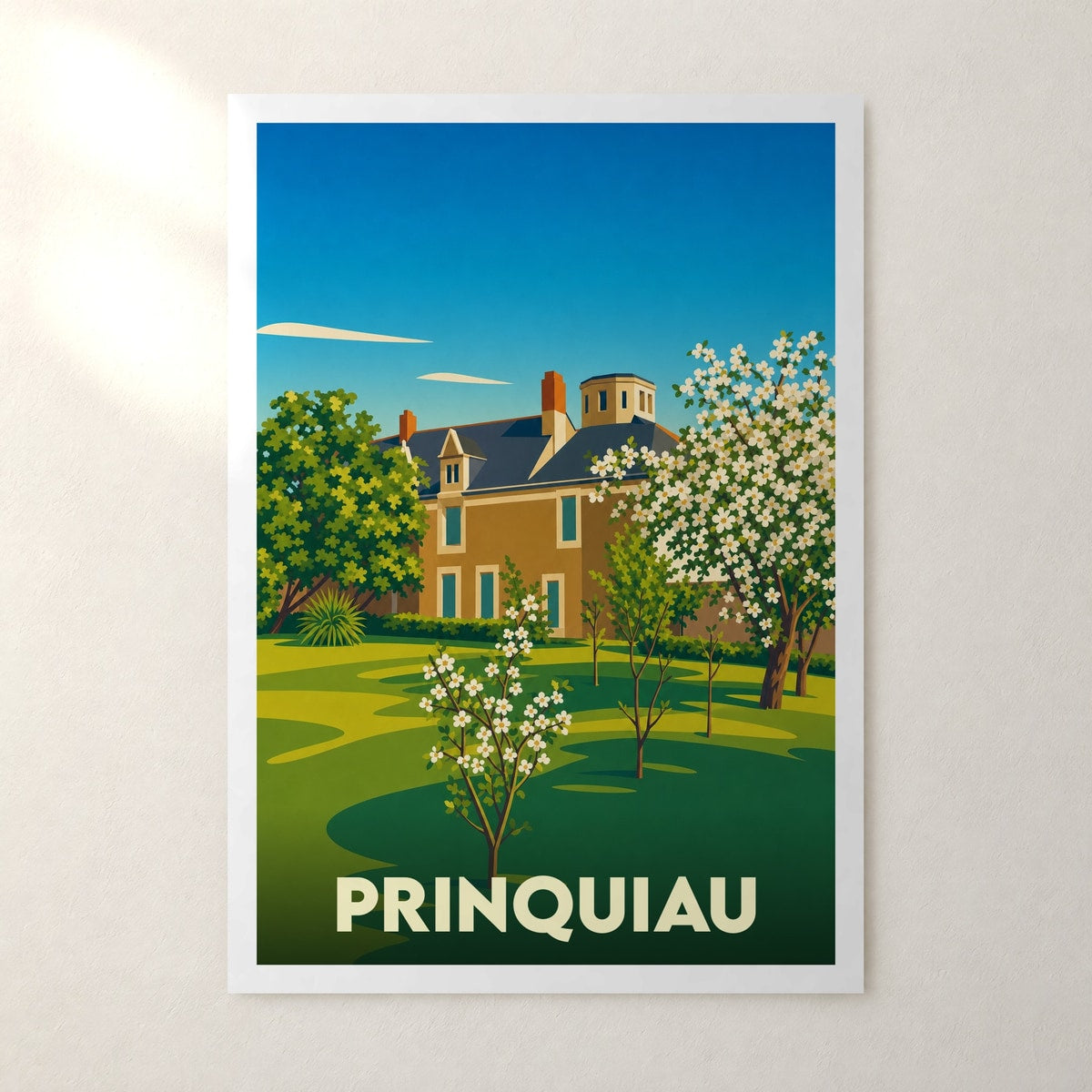 Affiche Prinquiau – sans cadre, accrochée au mur