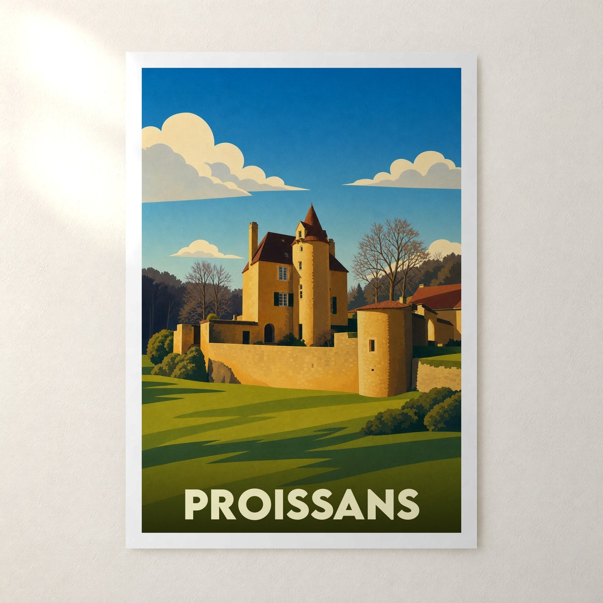Affiche Proissans – sans cadre, accrochée au mur