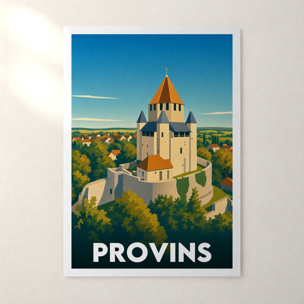 Affiche Provins – sans cadre, accrochée au mur