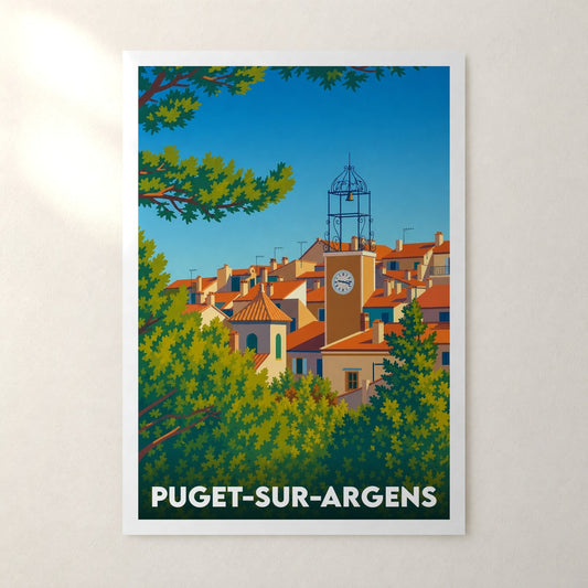 Affiche Puget-sur-Argens – sans cadre, accrochée au mur