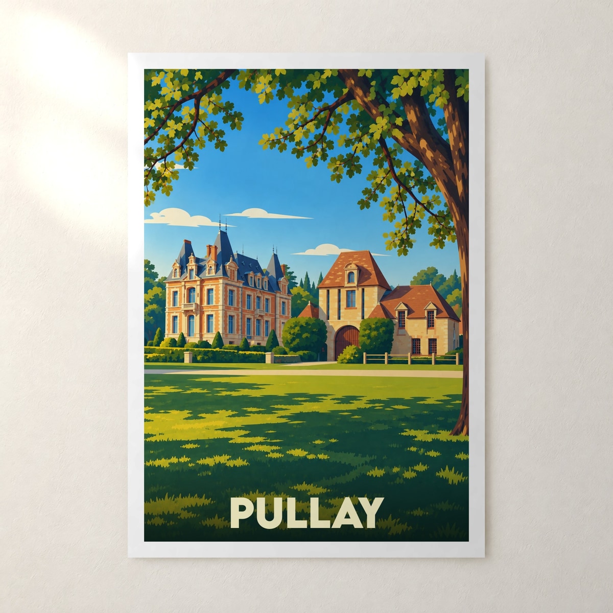 Affiche Pullay – sans cadre, accrochée au mur