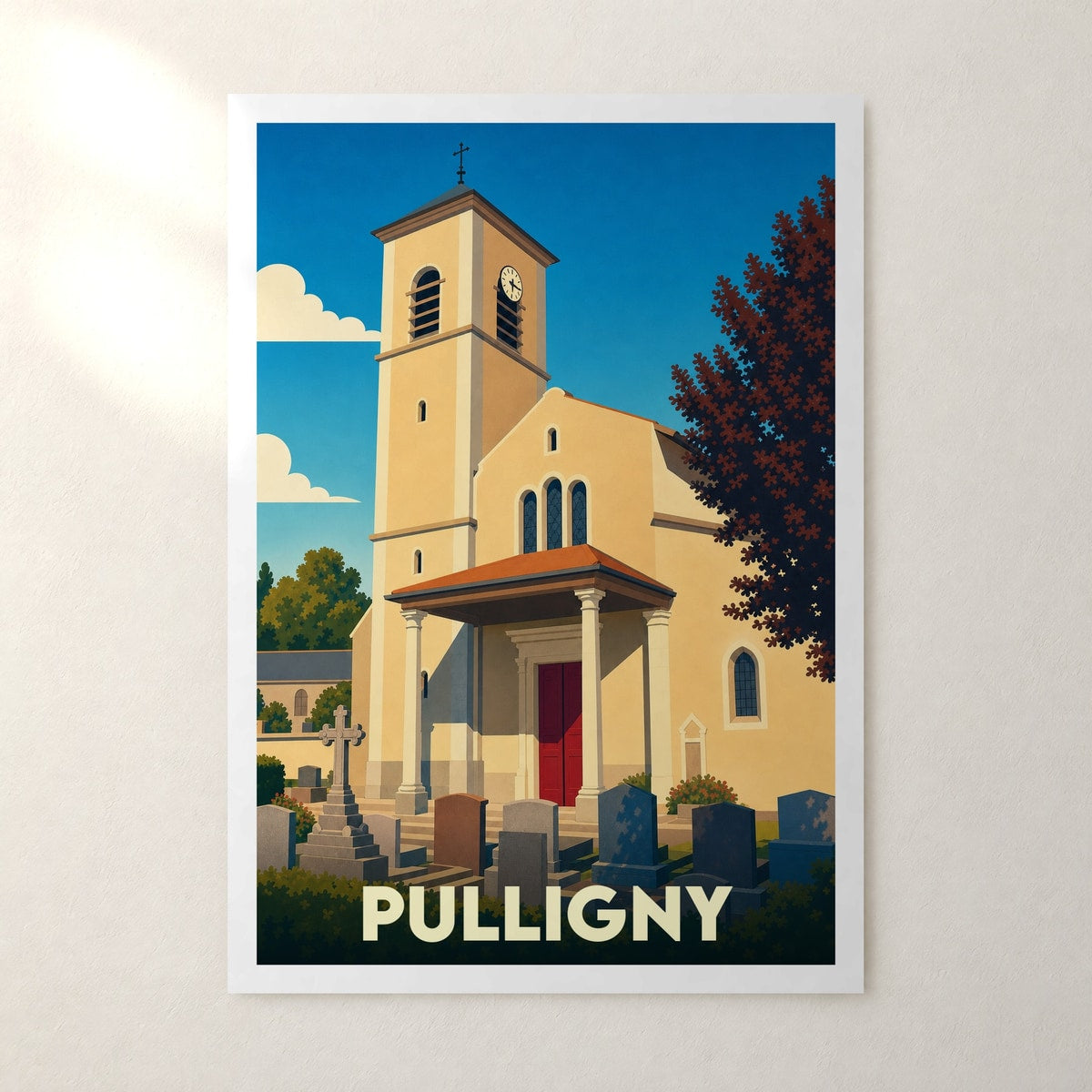 Affiche Pulligny – sans cadre, accrochée au mur