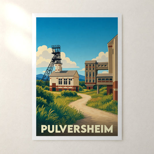 Affiche Pulversheim – sans cadre, accrochée au mur