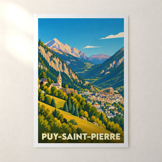 Affiche Puy-Saint-Pierre – sans cadre, accrochée au mur