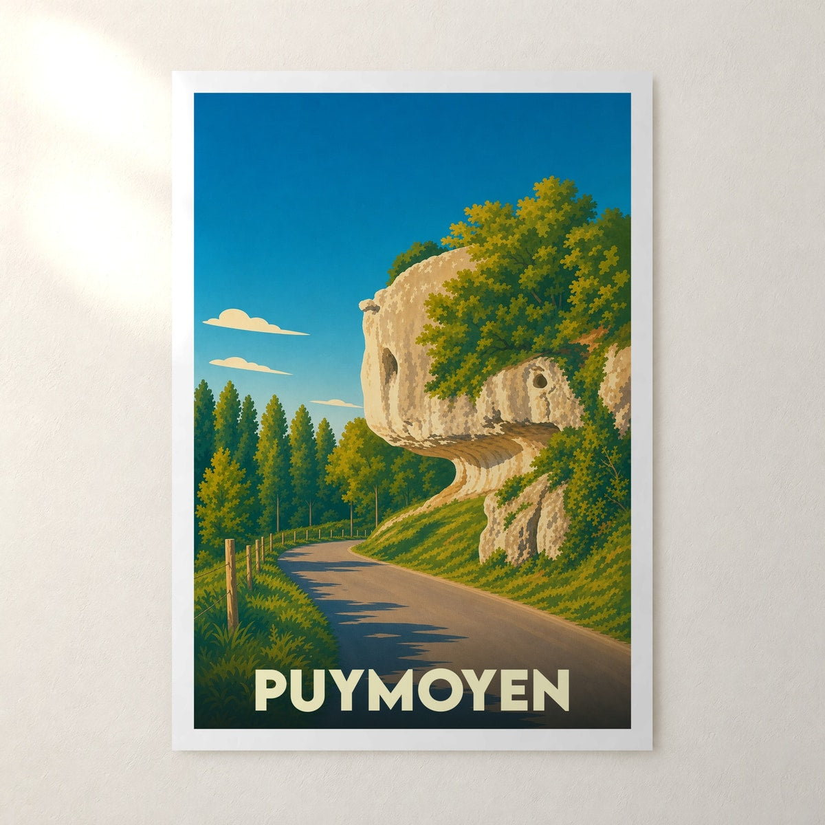 Affiche Puymoyen – sans cadre, accrochée au mur