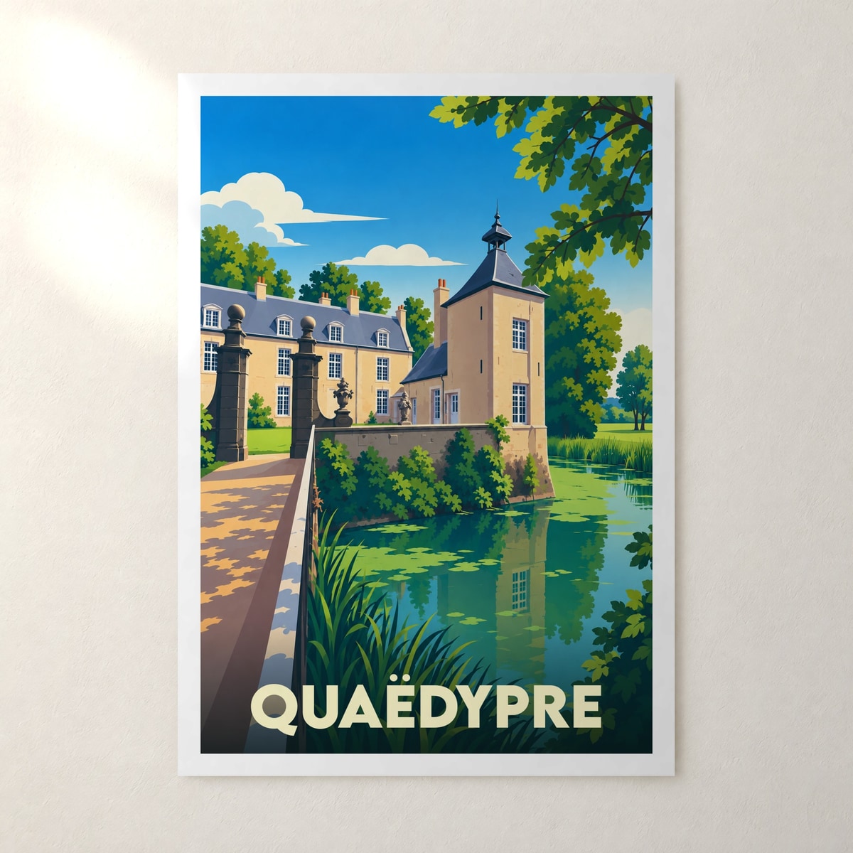 Affiche Quaëdypre – sans cadre, accrochée au mur