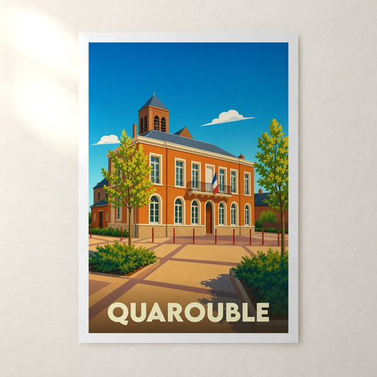 Affiche Quarouble – sans cadre, accrochée au mur
