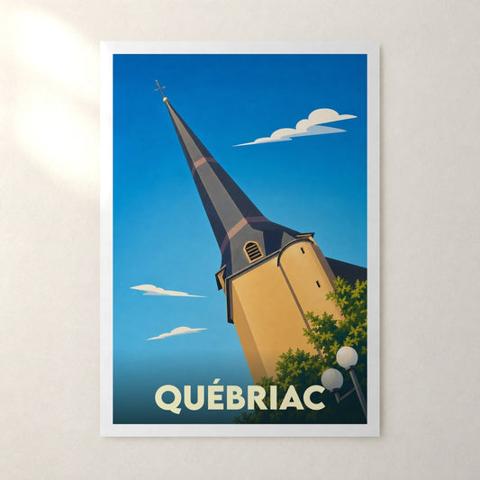 Affiche Québriac – sans cadre, accrochée au mur