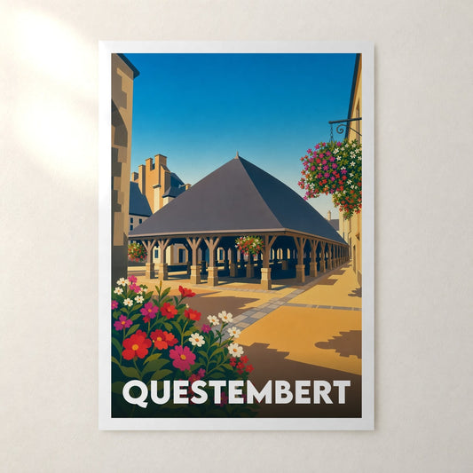 Affiche Questembert – sans cadre, accrochée au mur