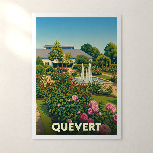 Affiche Quévert – sans cadre, accrochée au mur