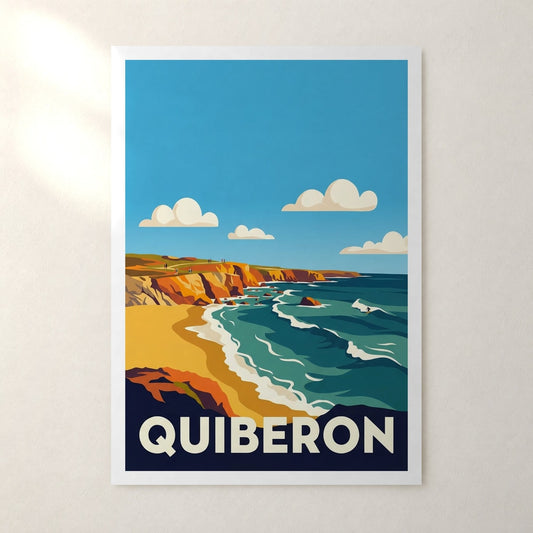 Affiche Quiberon – sans cadre, accrochée au mur