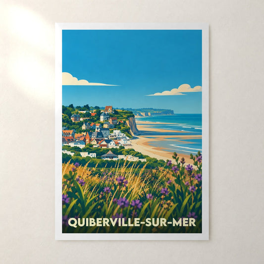 Affiche Quiberville-sur-Mer – sans cadre, accrochée au mur