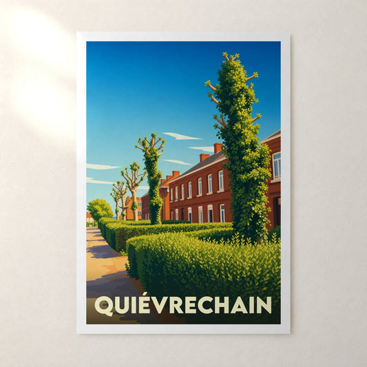 Affiche Quiévrechain – sans cadre, accrochée au mur
