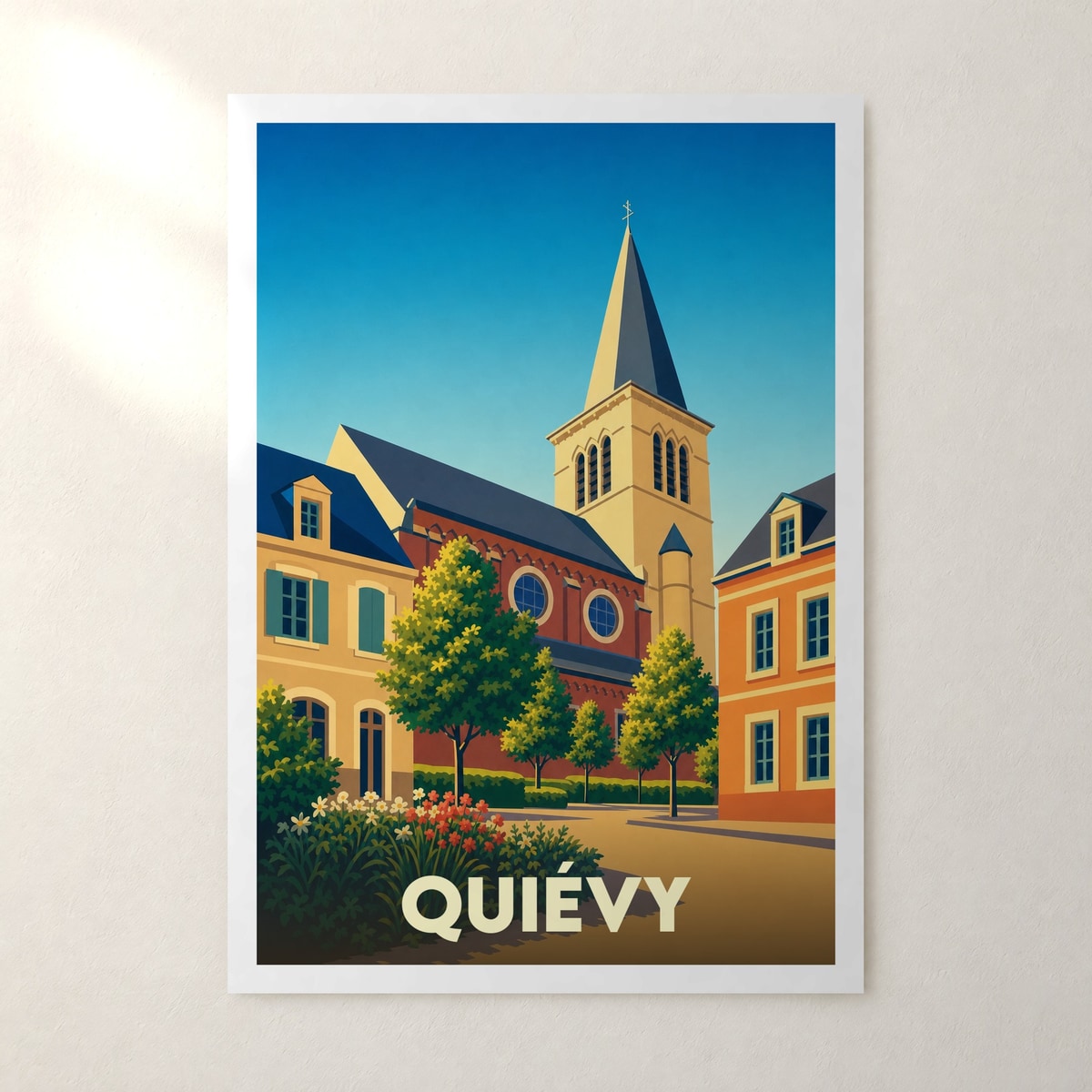 Affiche Quiévy – sans cadre, accrochée au mur