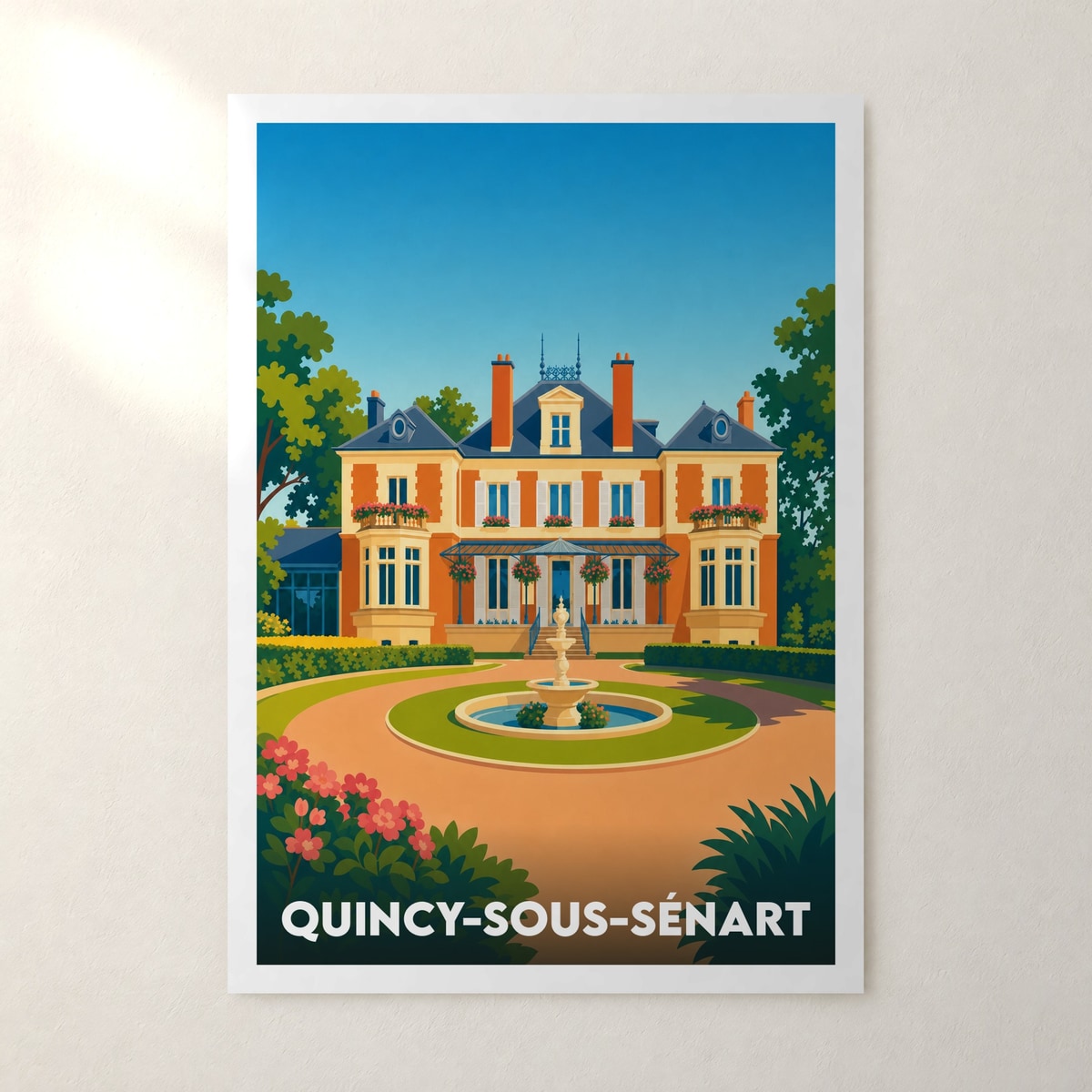 Affiche Quincy-sous-Sénart – sans cadre, accrochée au mur