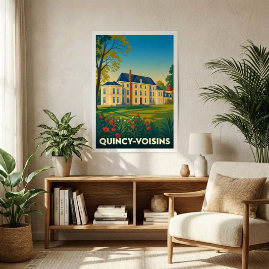 Affiche A1 (59,4 x 84,1 cm) Sans cadre souvenir de Quincy-Voisins