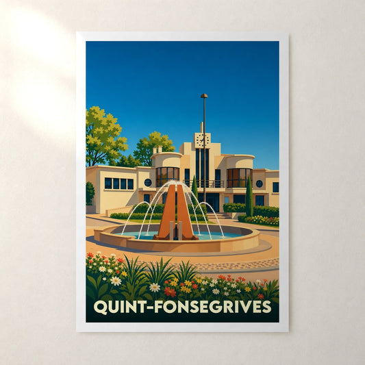 Affiche Quint-Fonsegrives – sans cadre, accrochée au mur