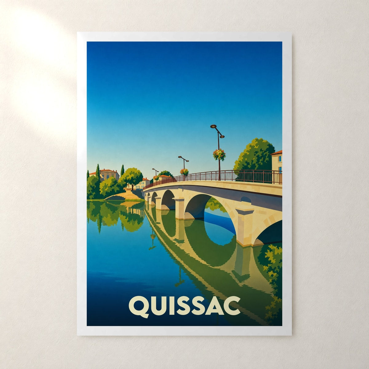 Affiche Quissac – sans cadre, accrochée au mur