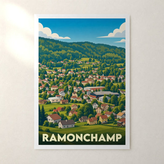 Affiche Ramonchamp – sans cadre, accrochée au mur