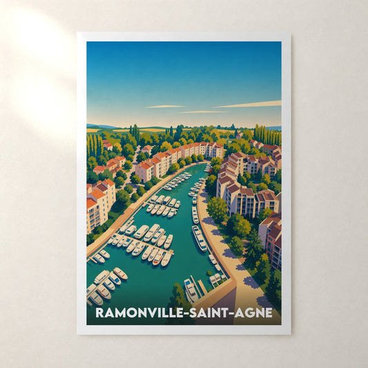 Affiche Ramonville-Saint-Agne – sans cadre, accrochée au mur