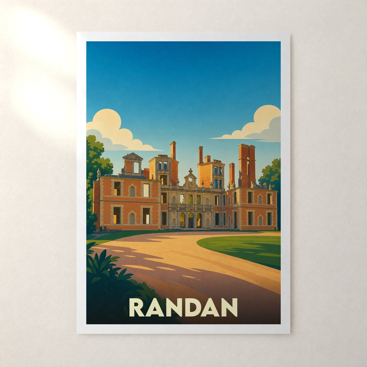 Affiche Randan – sans cadre, accrochée au mur