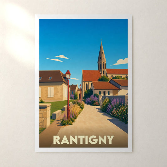 Affiche Rantigny – sans cadre, accrochée au mur