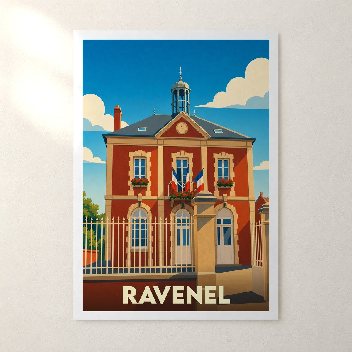 Affiche Ravenel – sans cadre, accrochée au mur