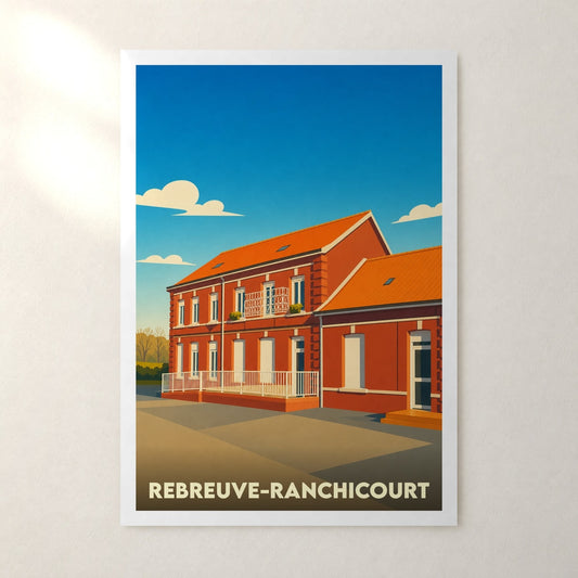 Affiche Rebreuve-Ranchicourt – sans cadre, accrochée au mur