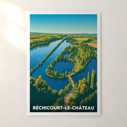 Affiche Réchicourt-le-Château – sans cadre, accrochée au mur