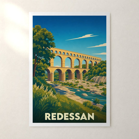 Affiche Redessan – sans cadre, accrochée au mur