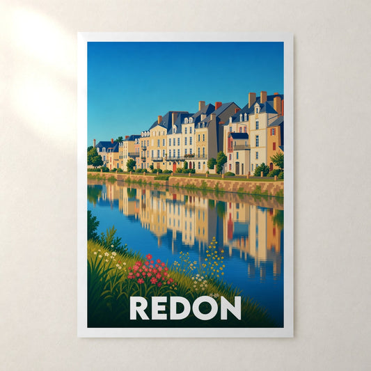 Affiche Redon – sans cadre, accrochée au mur