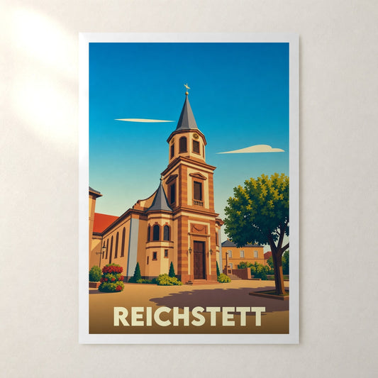 Affiche Reichstett – sans cadre, accrochée au mur