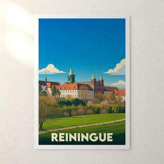 Affiche Reiningue – sans cadre, accrochée au mur