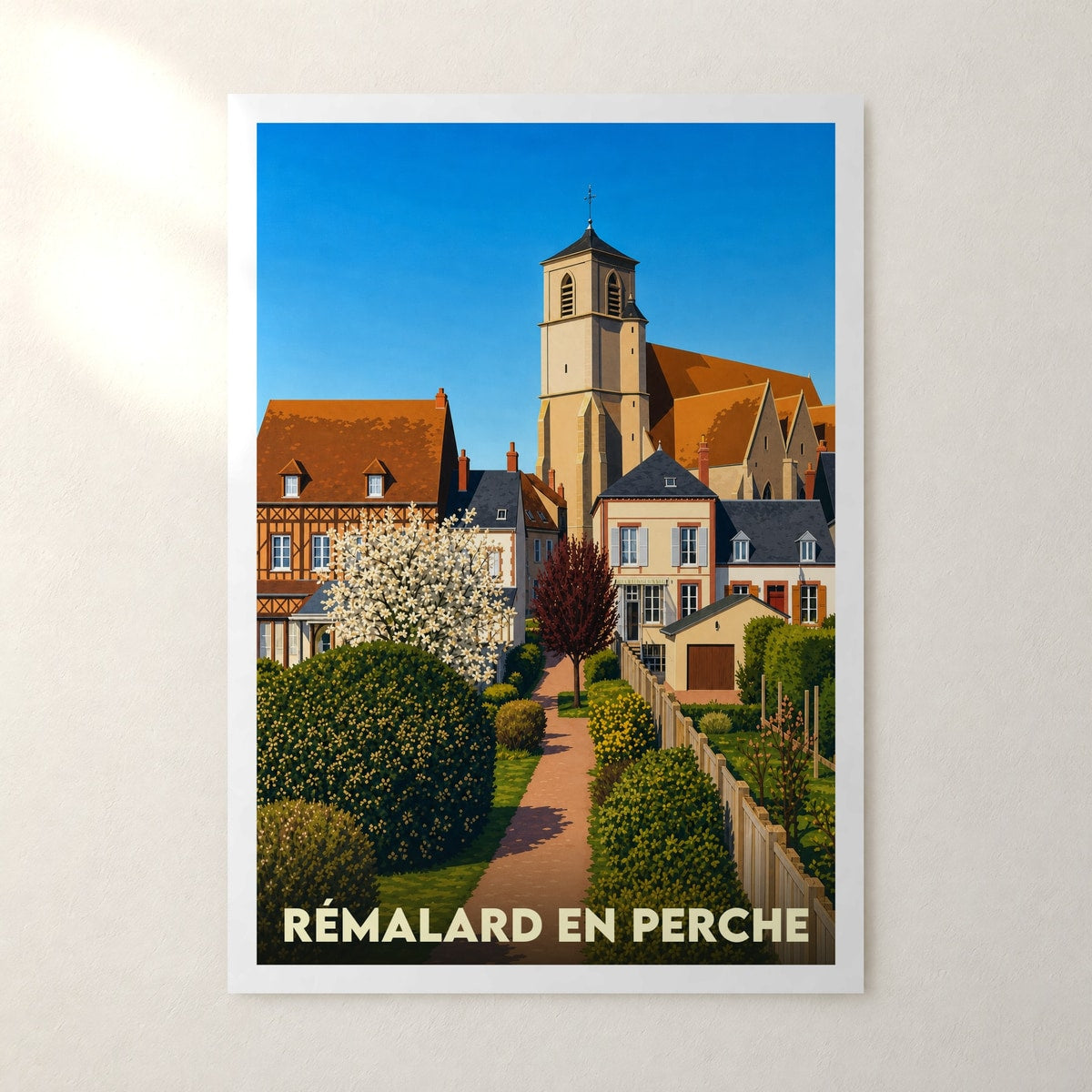 Affiche Rémalard en Perche – sans cadre, accrochée au mur