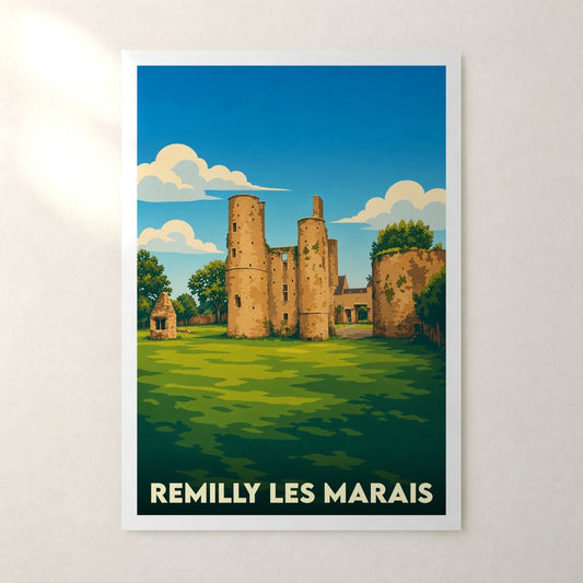 Affiche Remilly Les Marais – sans cadre, accrochée au mur