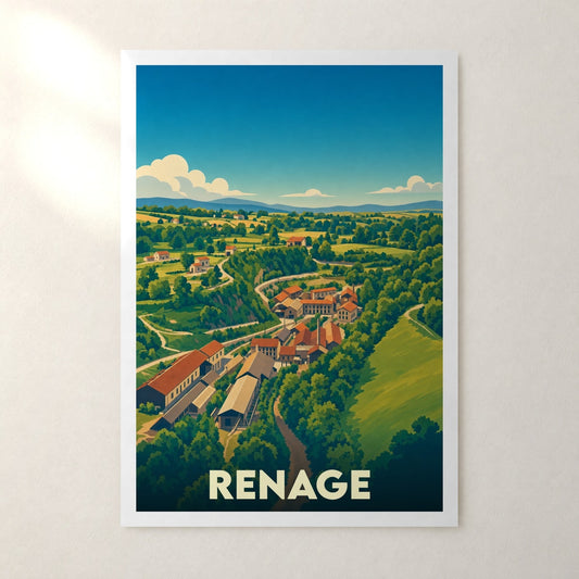 Affiche Renage – sans cadre, accrochée au mur